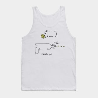 Hamster gun Tank Top